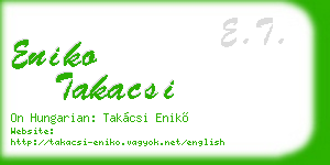 eniko takacsi business card
